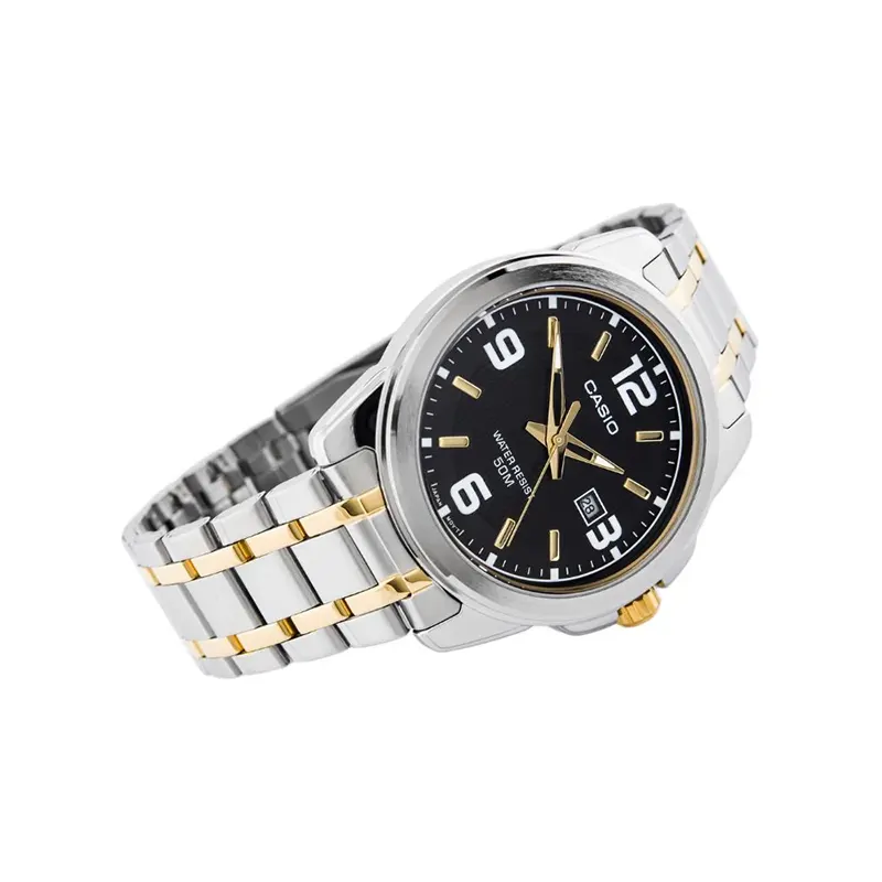 Casio Enticer Dual-tone Date Display Men's Watch- MTP-1314SG-1AV